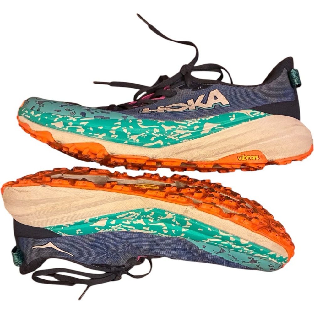 Hoka One One Speedgoat 6 Varsity Navy/Meteor Trail Running Shoes 11 D - Picture 12 of 14